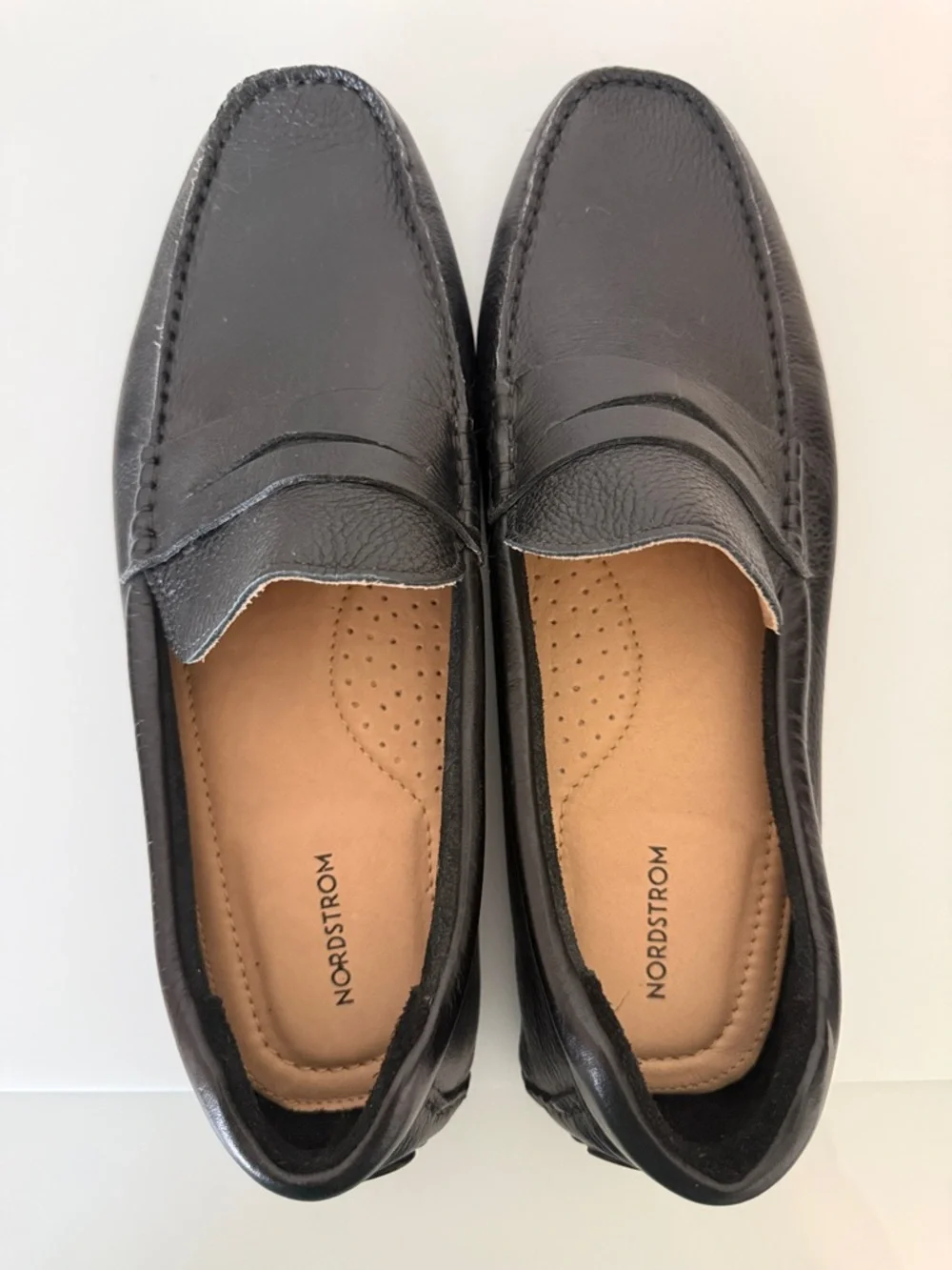 Nordstrom Men’s Cody Black Leather Penny Driving Loafers Size 11 M NWOT - Picture 5 of 8